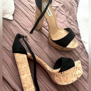 Steve Madden Black Gonzo Heels Size 10